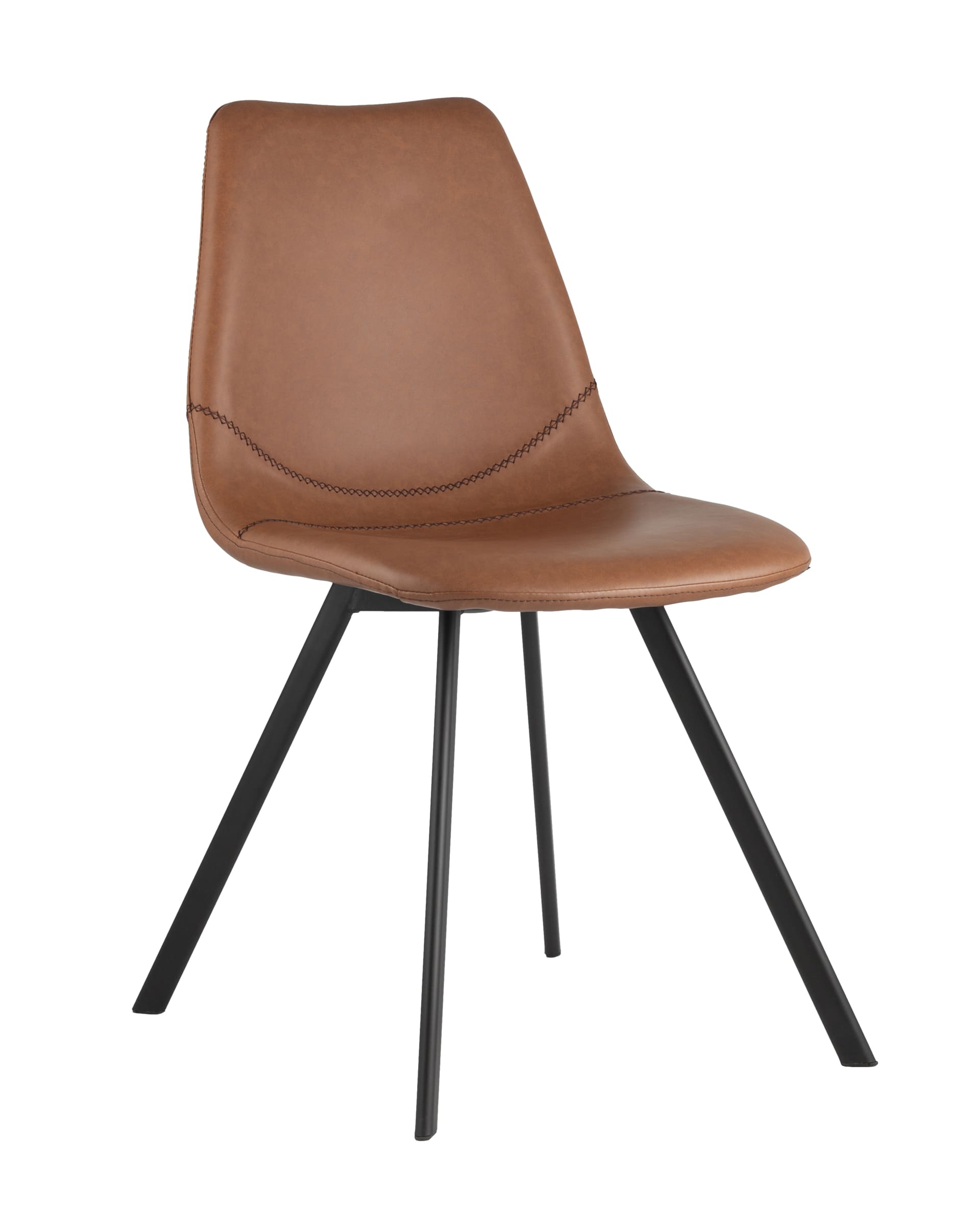 Stool Group Саксон коричневый, удобное сиденье, металлические ножки